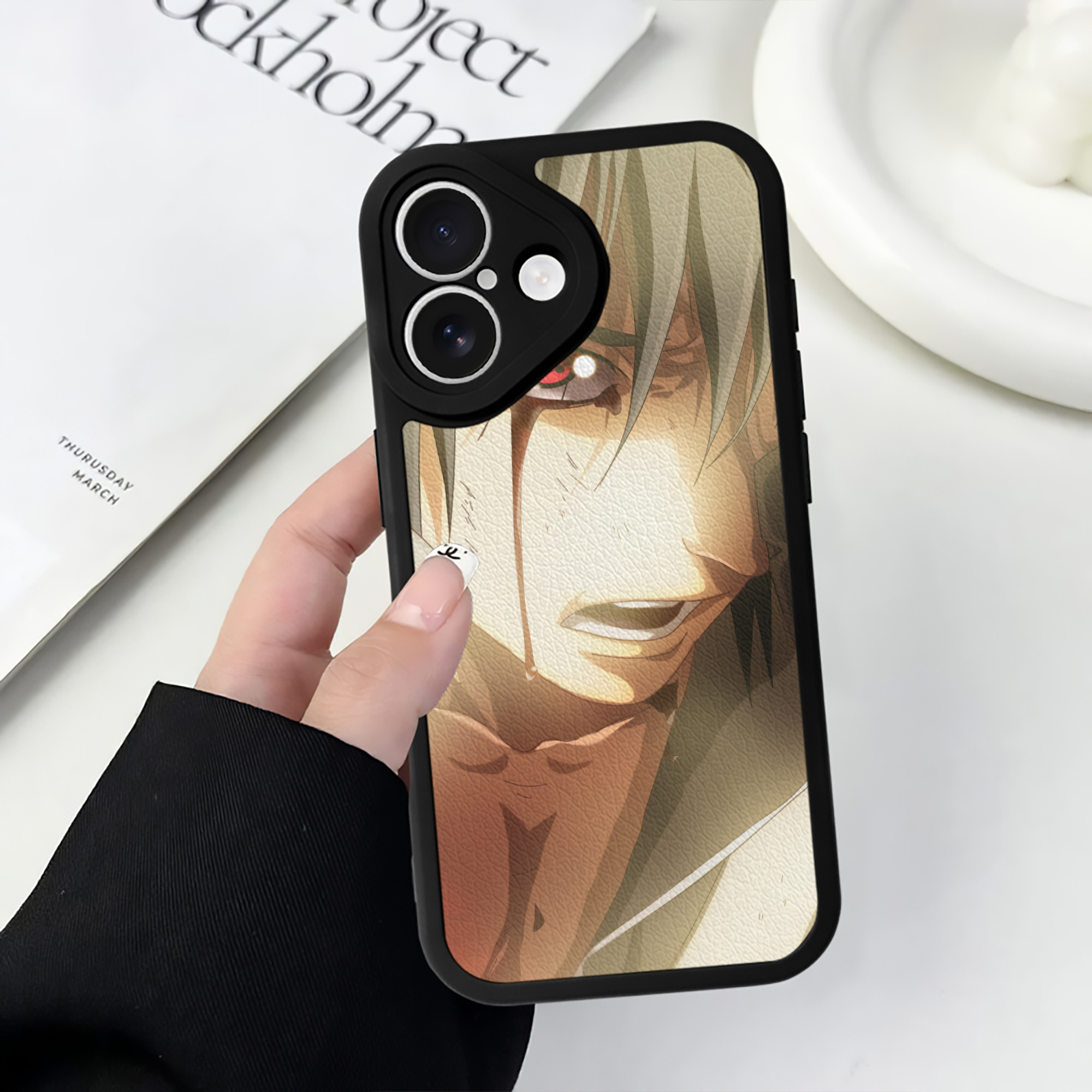 （画像用） NARUTO -ナルト- NARUTO -ナルト- 疾風伝 【iPhone 16シリーズ対応】シリコンスマホケース（レザー調） 材質：シリコン